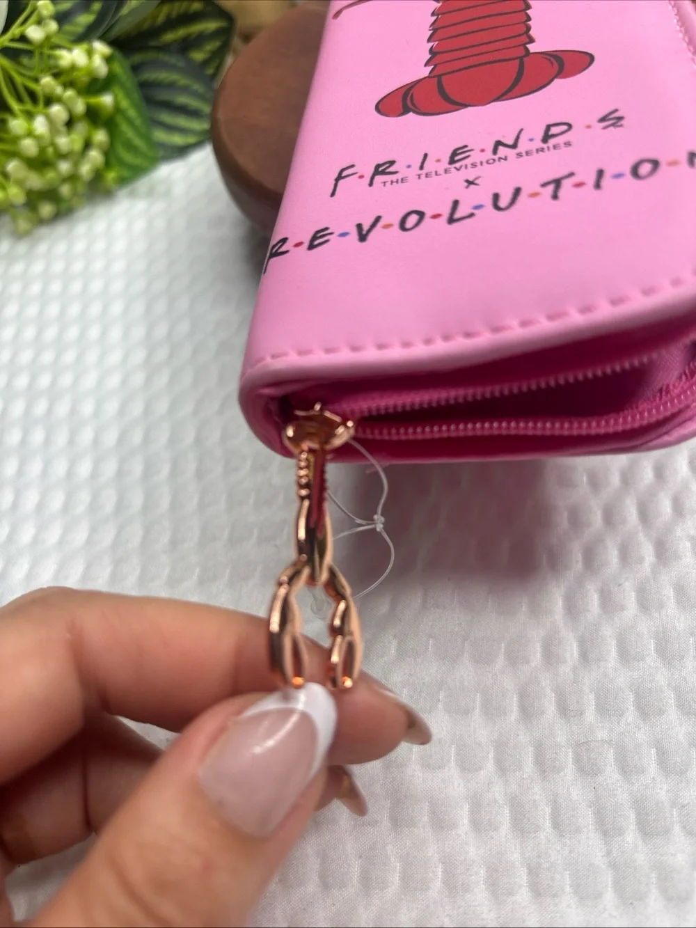 Friends Television Series TV Revolution Lobster PINK Pencil Pen Case Vinyl Zippe